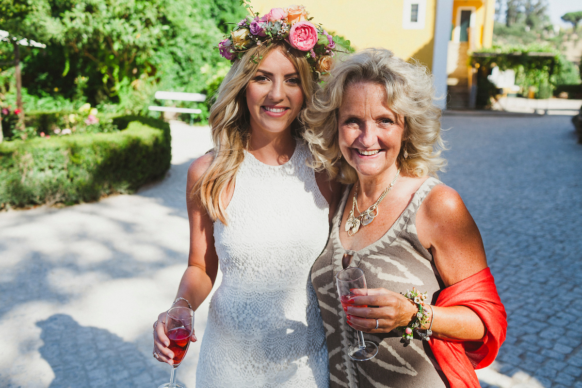 Sinead wore the Daughters of Simone Dylan dress for her gorgeous wedding in Portugal
