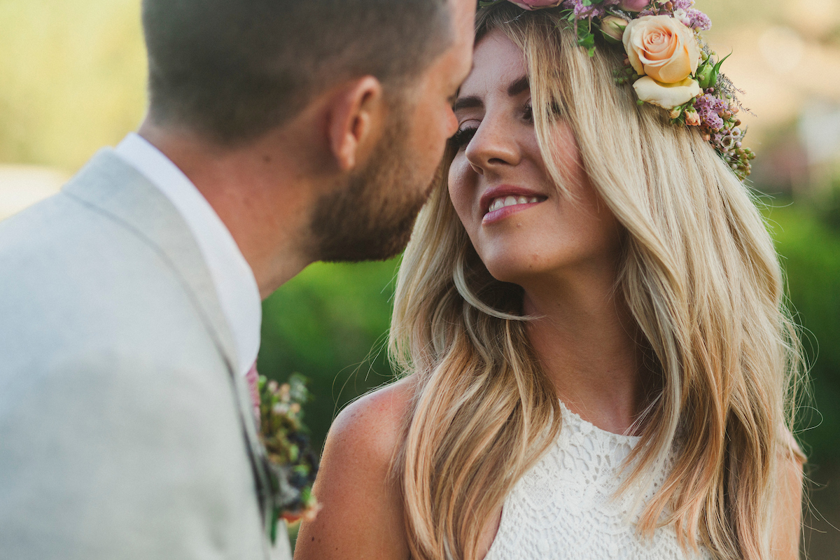 Sinead wore the Daughters of Simone Dylan dress for her gorgeous wedding in Portugal