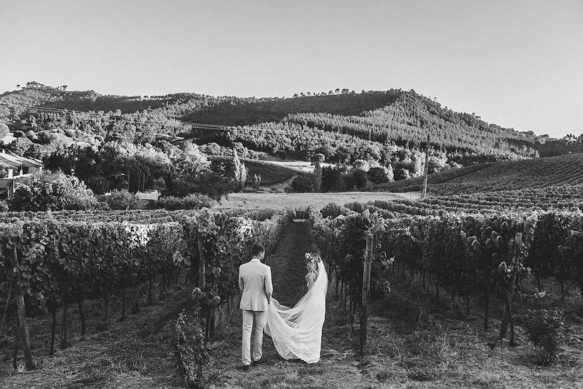 Sinead wore the Daughters of Simone Dylan dress for her gorgeous wedding in Portugal