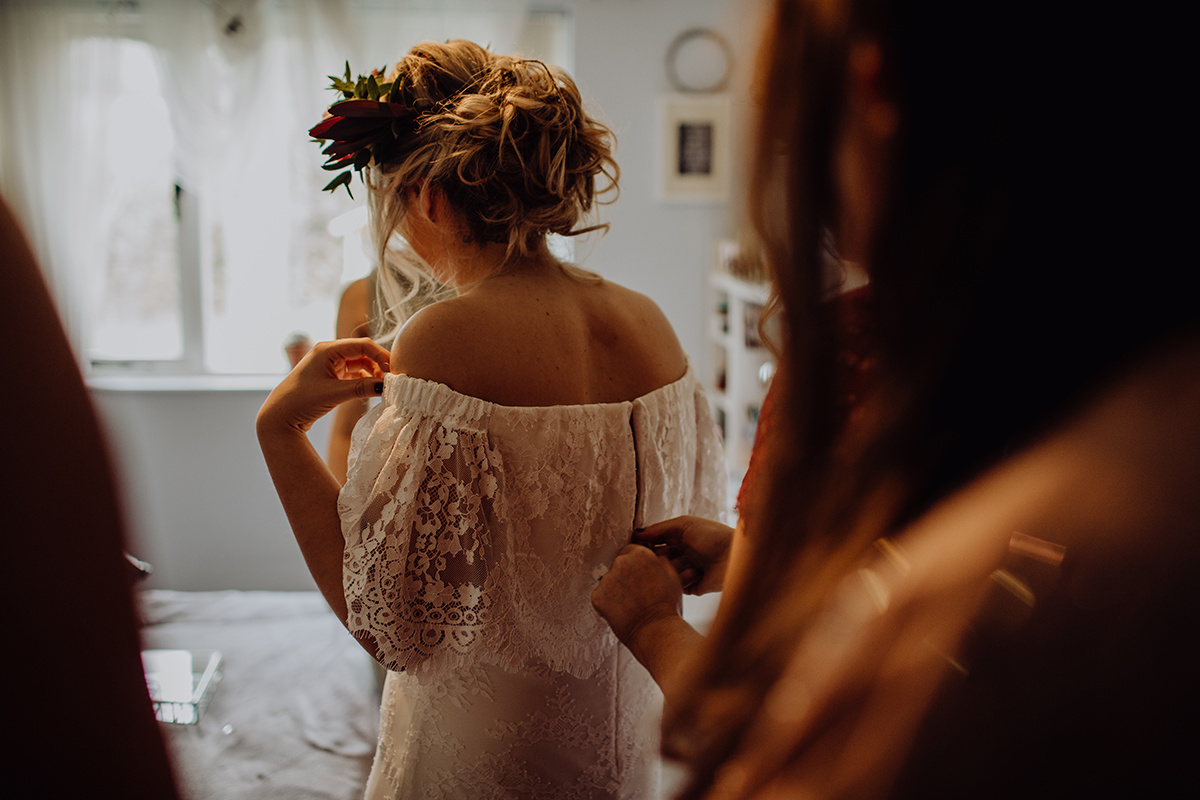 daughters of simone Laurence gown for irish bride