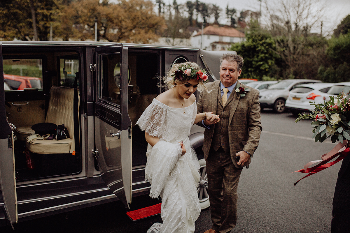 archive 12 belfast - real bride wearing dos laurence gown