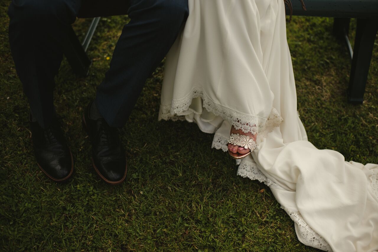 Real #a12bride Grainne wears the Kemp gown by Daughters of Simone, while her bridesmaid rocks the Florence dress from Rewritten for a stunner of a day at Ballyscullion Park