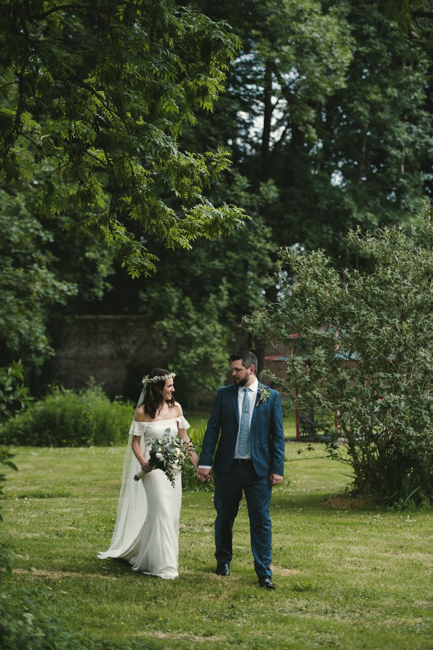 Real #a12bride Grainne wears the Kemp gown by Daughters of Simone, while her bridesmaid rocks the Florence dress from Rewritten for a stunner of a day at Ballyscullion Park
