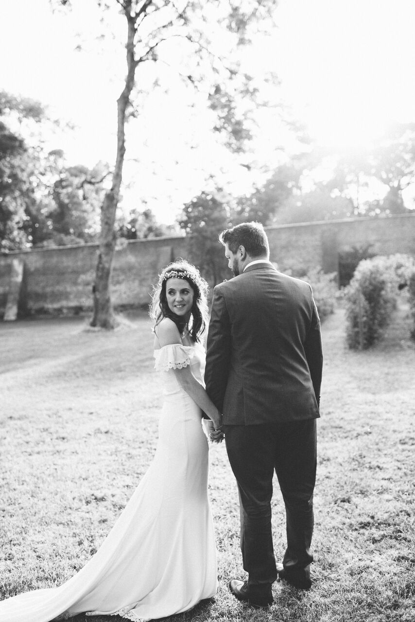 Real #a12bride Grainne wears the Kemp gown by Daughters of Simone, while her bridesmaid rocks the Florence dress from Rewritten for a stunner of a day at Ballyscullion Park
