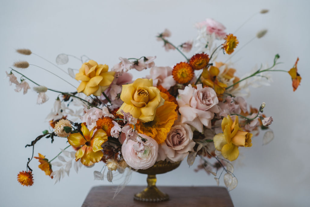 ORANGE AND YELLOW BRIDAL BOUTQUET - Archive 12 look book