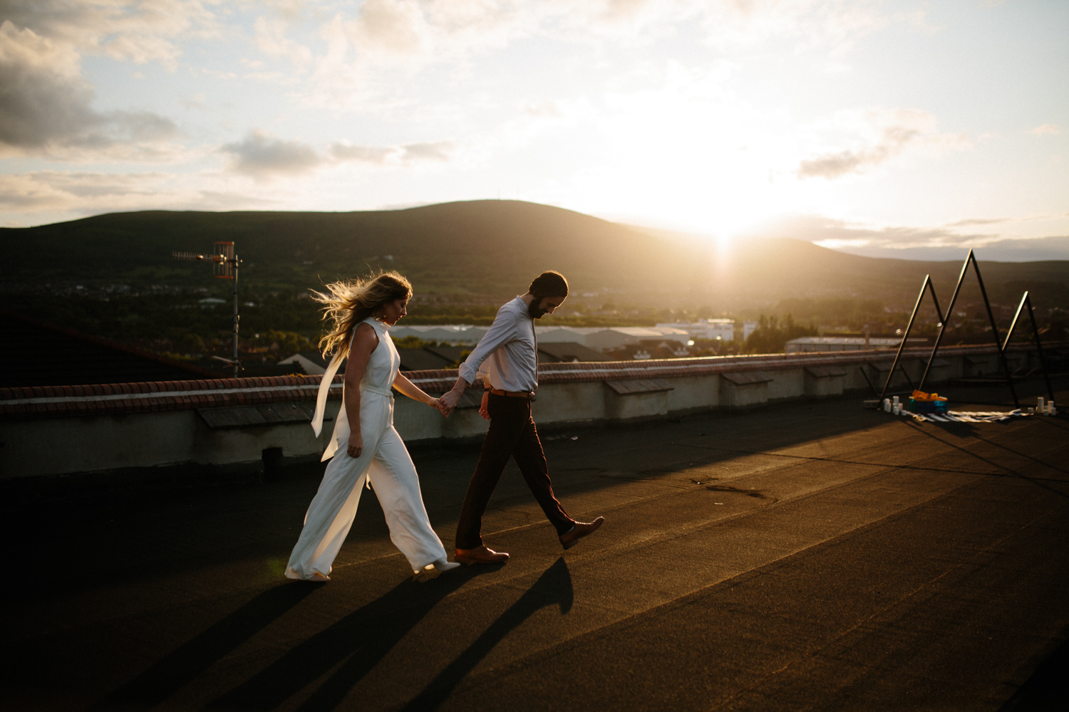 halterneck bridal jumpsuit at Archive 12