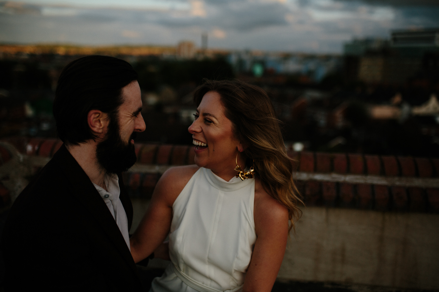 rooftop couples elopement belfast