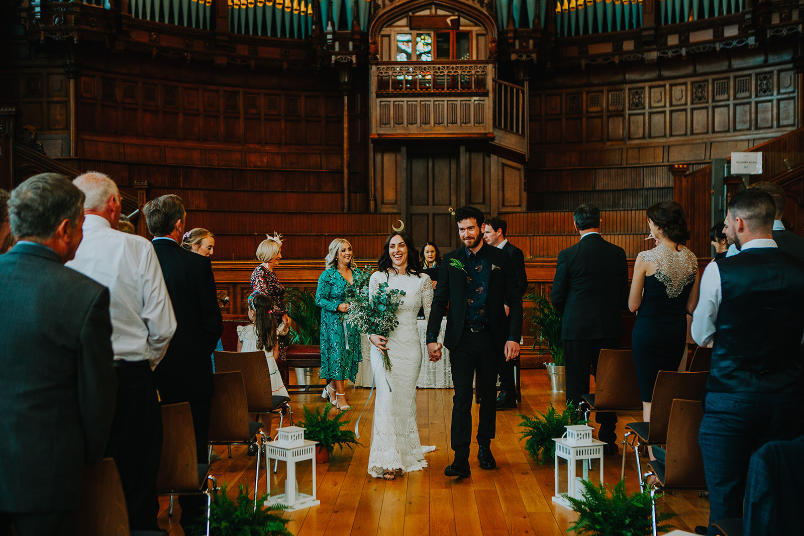 long sleeve lace wedding dress by Daughters of Simone