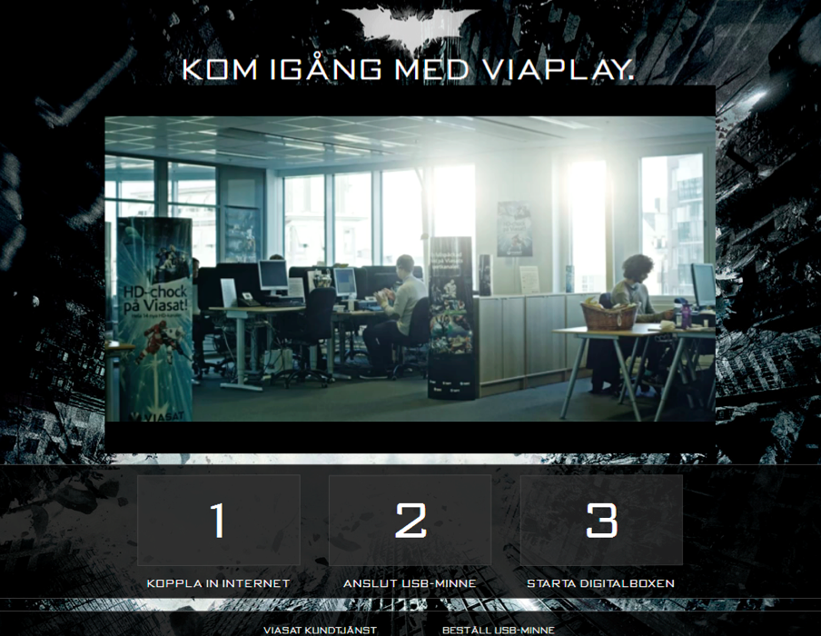 Batmans instruktionsfilmer på webben.