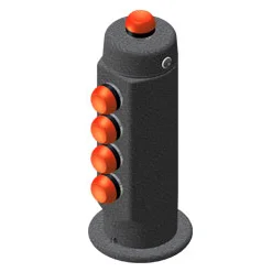 compact operator control handles with switches