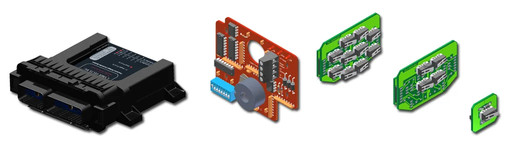 Operator control HMI and PLCs electronics