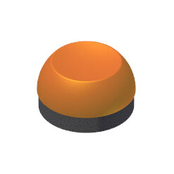 CTI Pushbutton Dust Cap, Orange