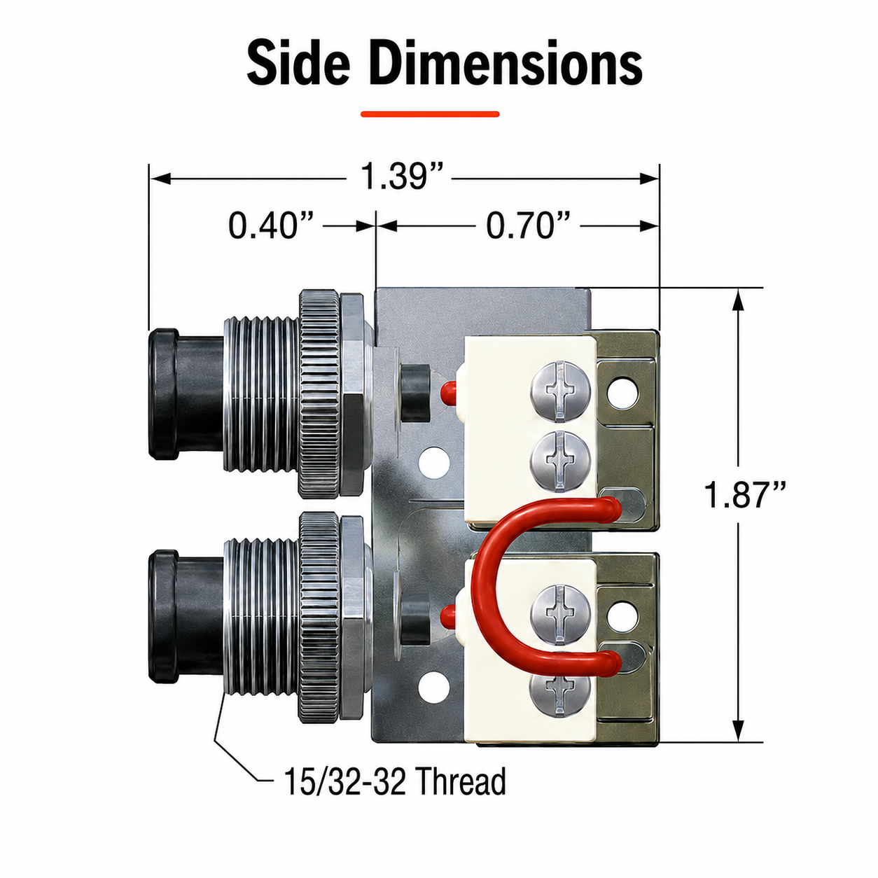 Rocker Switch Dimension