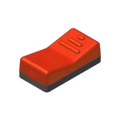 Rocker Switch, Dust Cap, Red