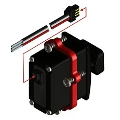 Hall‑Effect Thumbwheel, proportional control, Black — Cyber-Tech