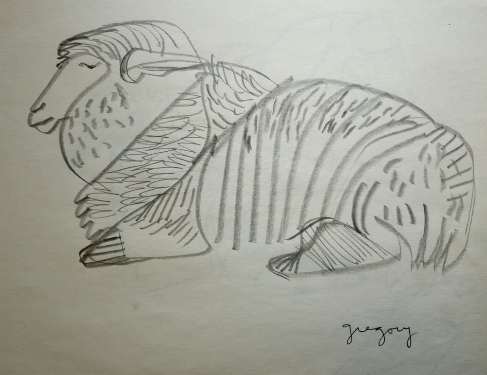 Untitled Study of Sheep