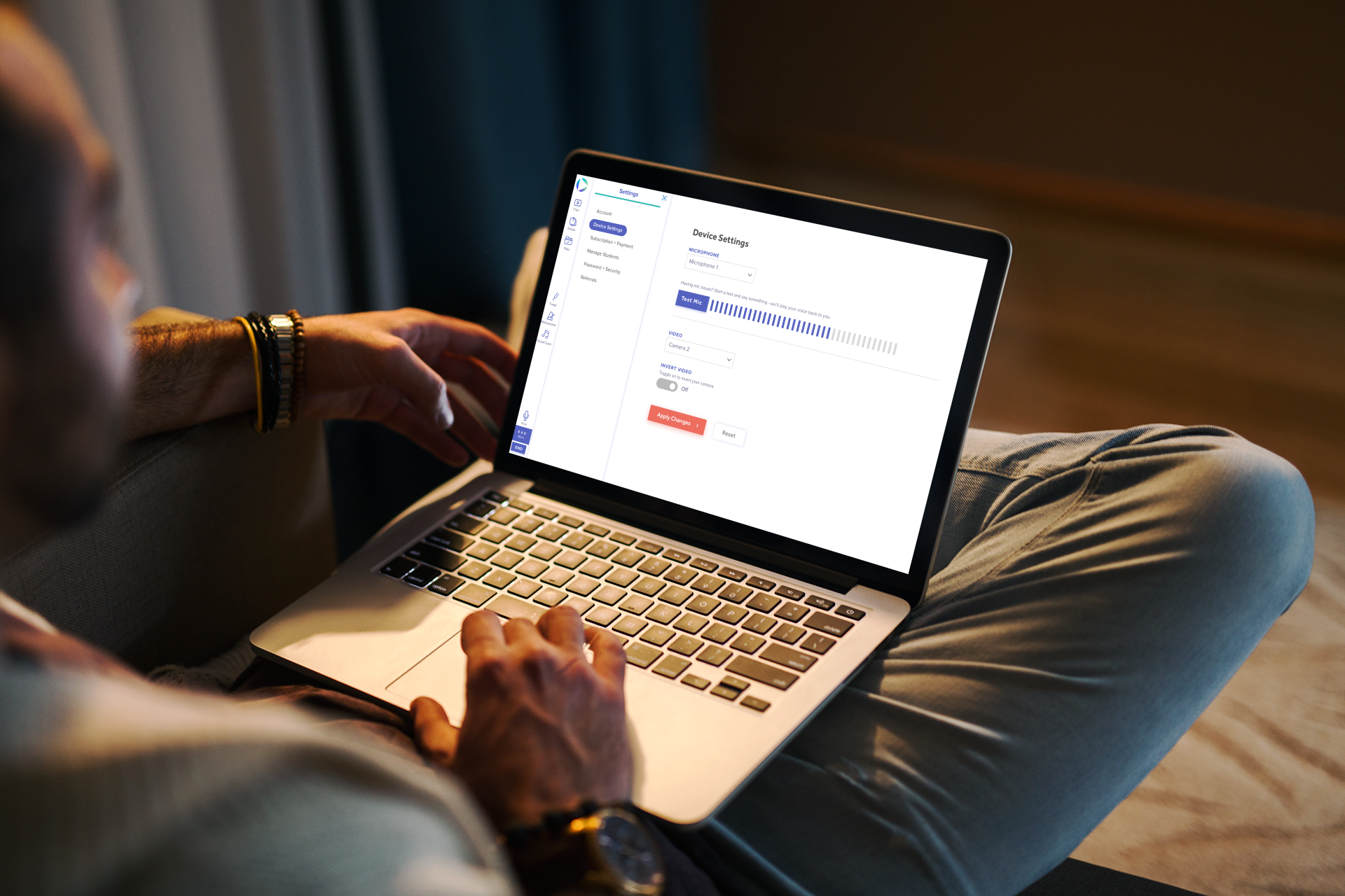 Muze App Device Settings