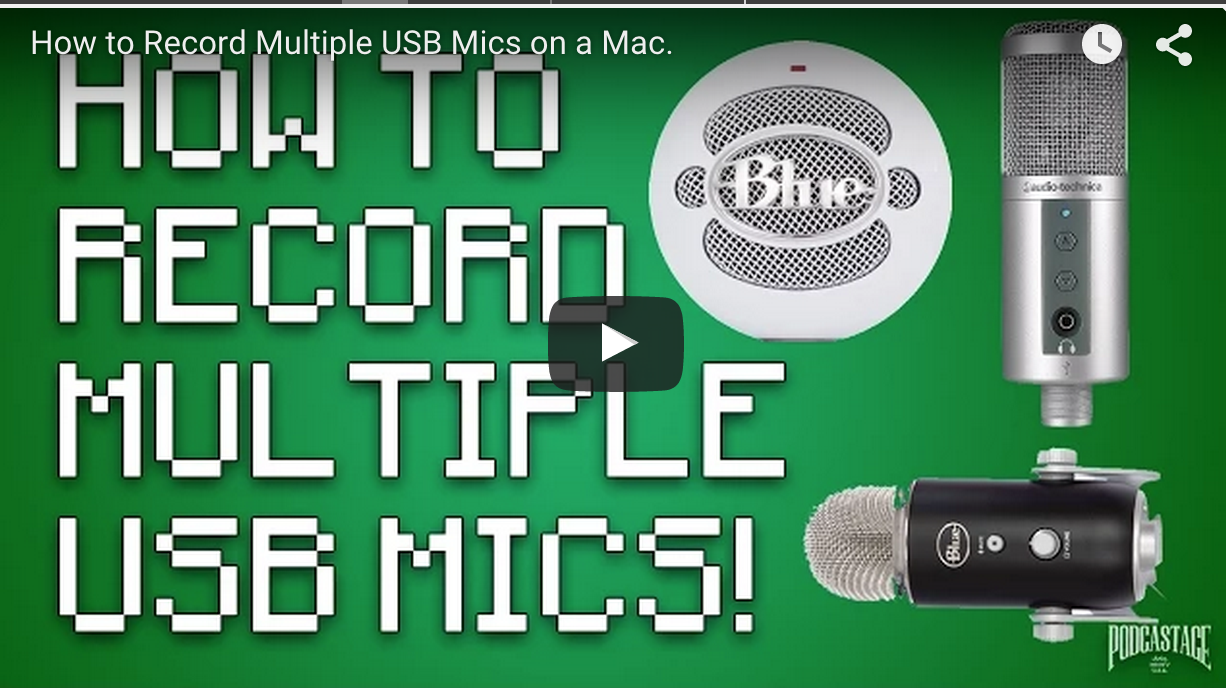 How to Record Multiple USB Mics on a Mac
