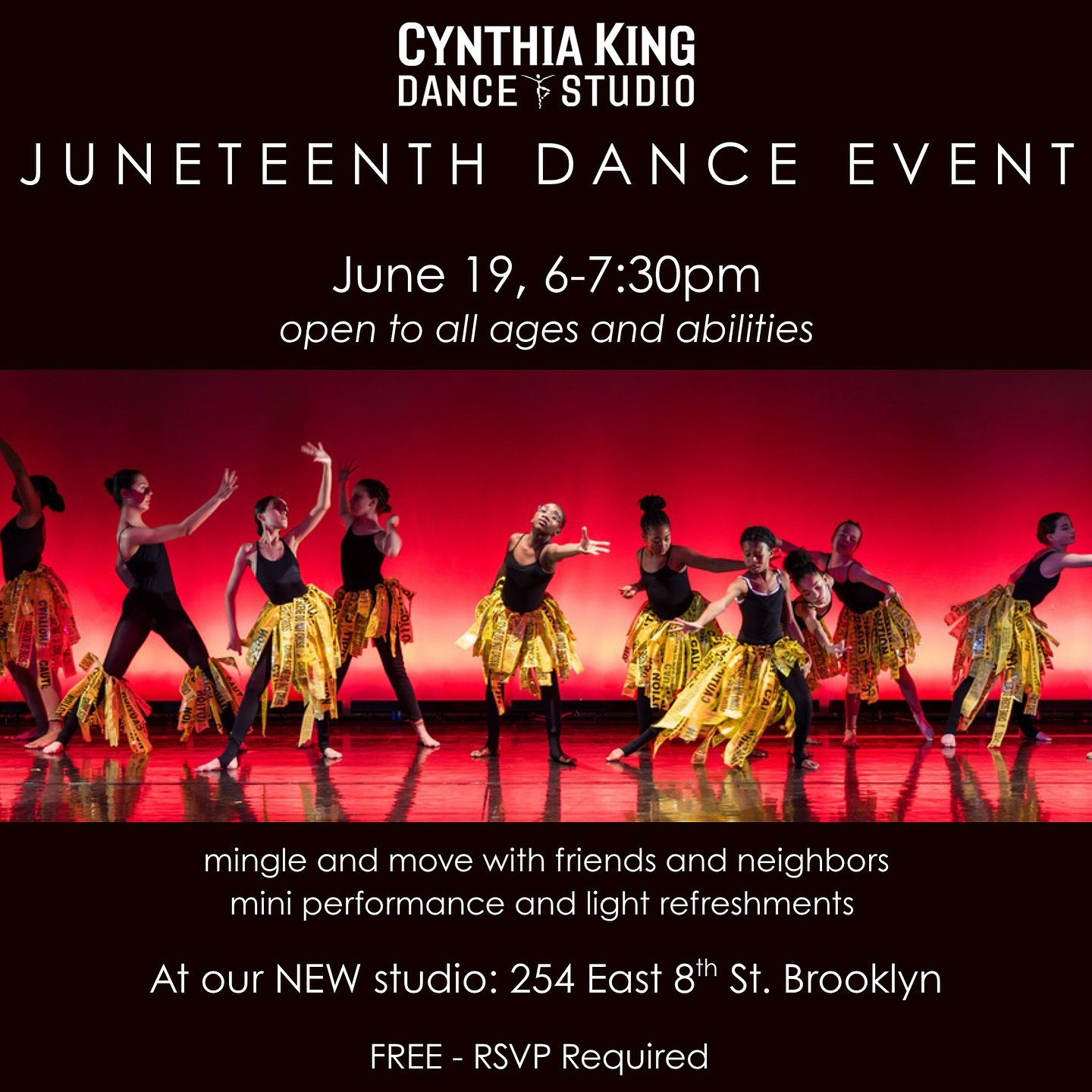 All are welcome. RSVP link in bio.
*
#dancestudio #juneteenth #dancetogether #family #blm #neighborhood #kensington #ditmaspark #brooklyn #prospectleffertsgardens
