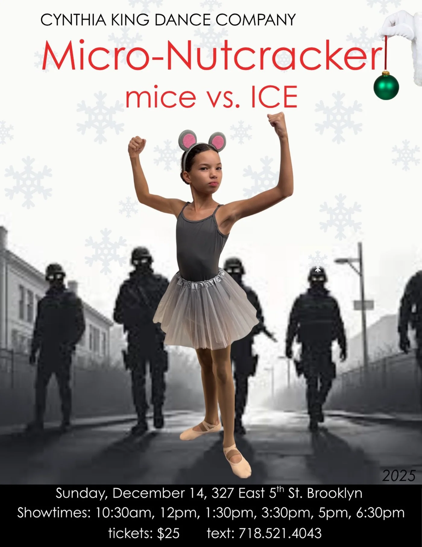 As the story unfolds, mini protagonists find themselves in a battle to save democracy from the evil Mouse King. Audiences are confronted with gripping questions - How hard must we fight to protect our freedom?
*****There are a few tickets left*****

