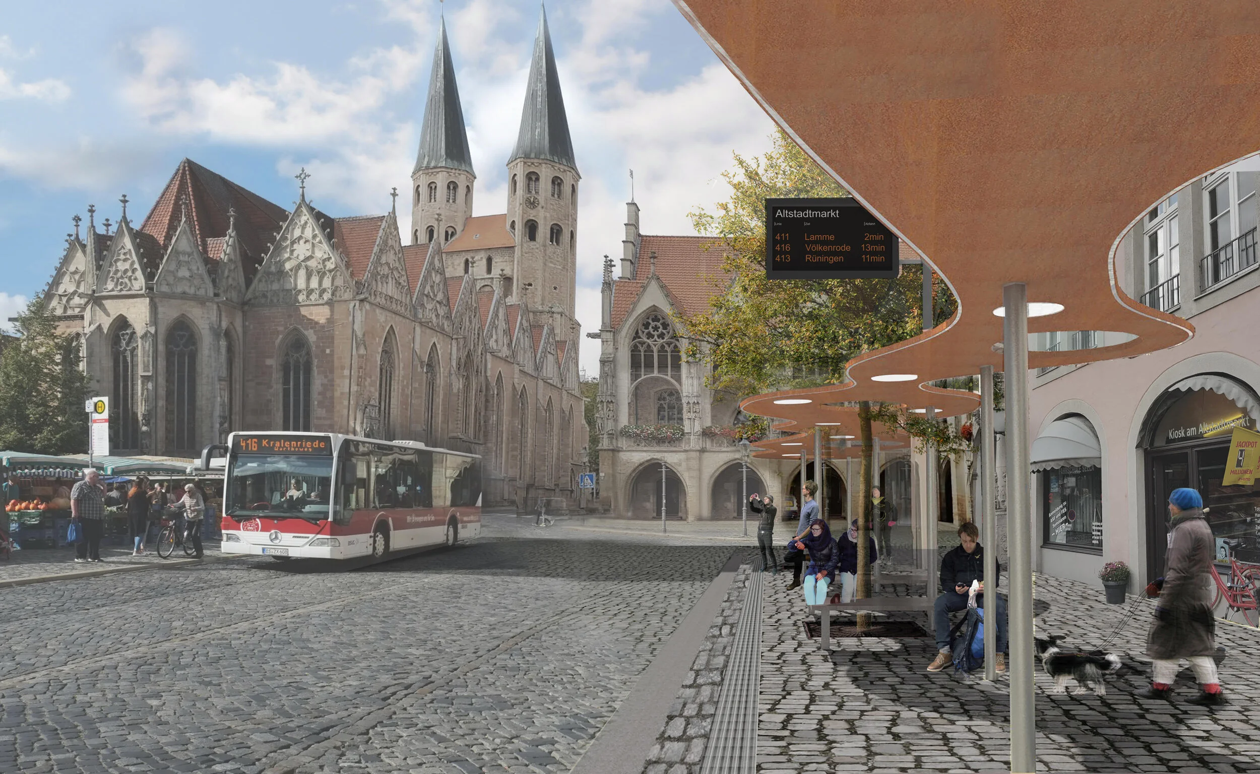 2019 Bushaltestelle Altstadtmarkt