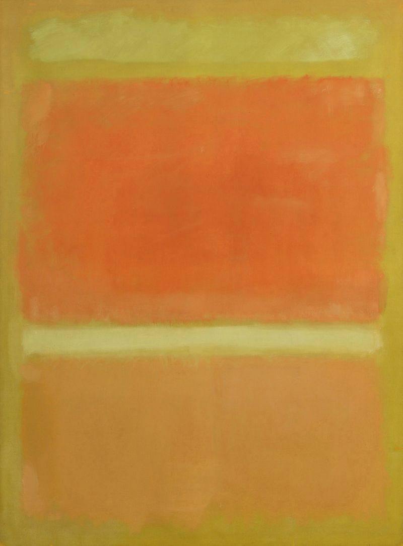 "Untitled (Yellow, Orange, Yellow, Light Orange) 1955