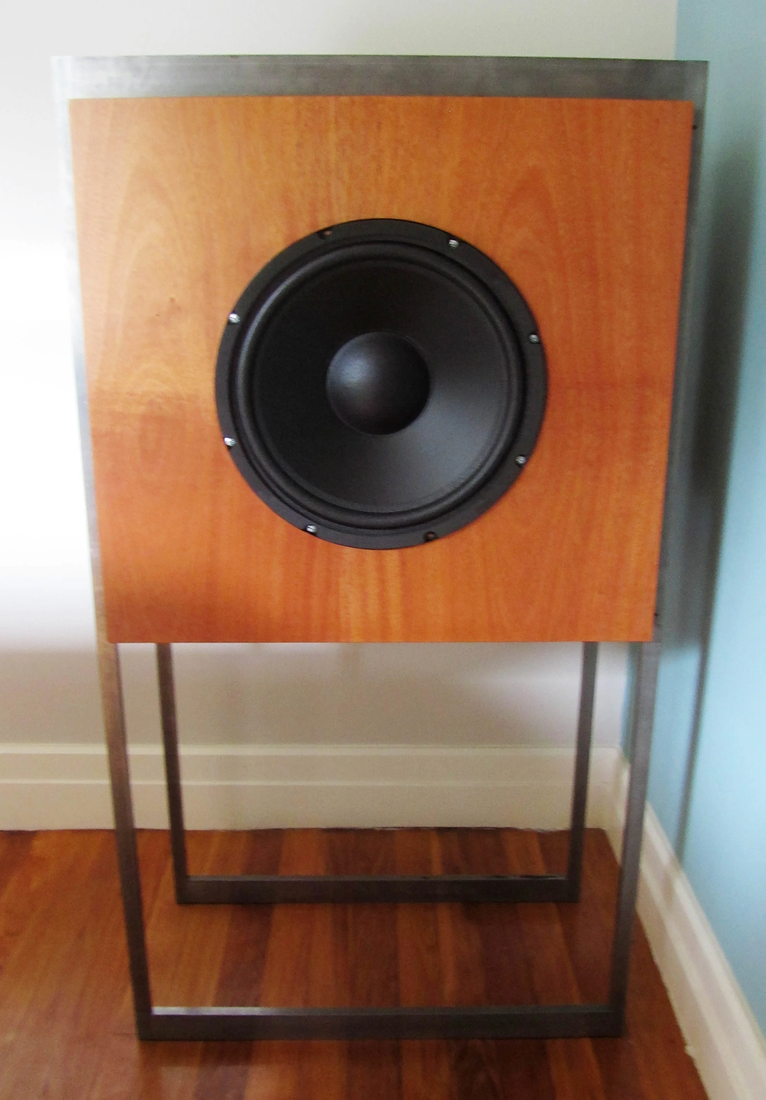 Honore-Cabinetry-custom-modern-mahogany-speaker-box-front.JPG