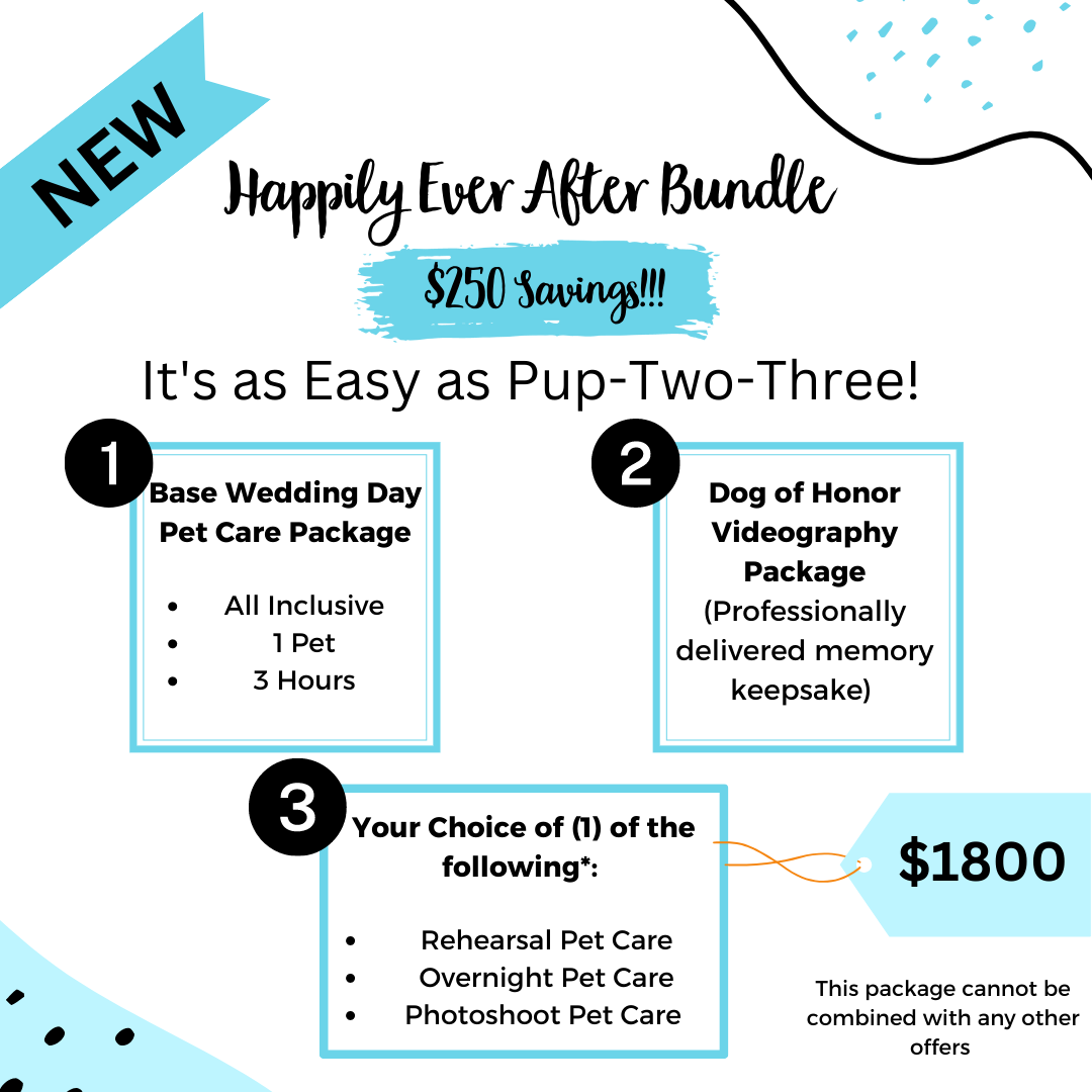 Wedding Pet Care Las Vegas — FairyTail Pet Care Wedding Day Pet Care!