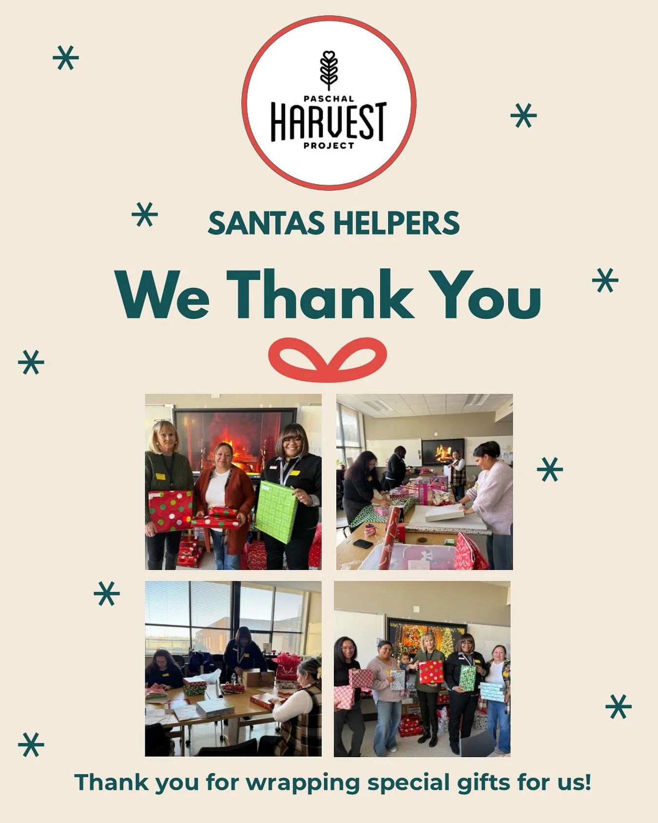 We are so grateful that a few of Santa&rsquo;s Helpers stopped by Paschal yesterday to do a little Christmas wrapping! 🎄

Huge shout to Abby and her friend Whitney for joining us for the fun! As well as Sophia and her 2 incredible colleagues who cam