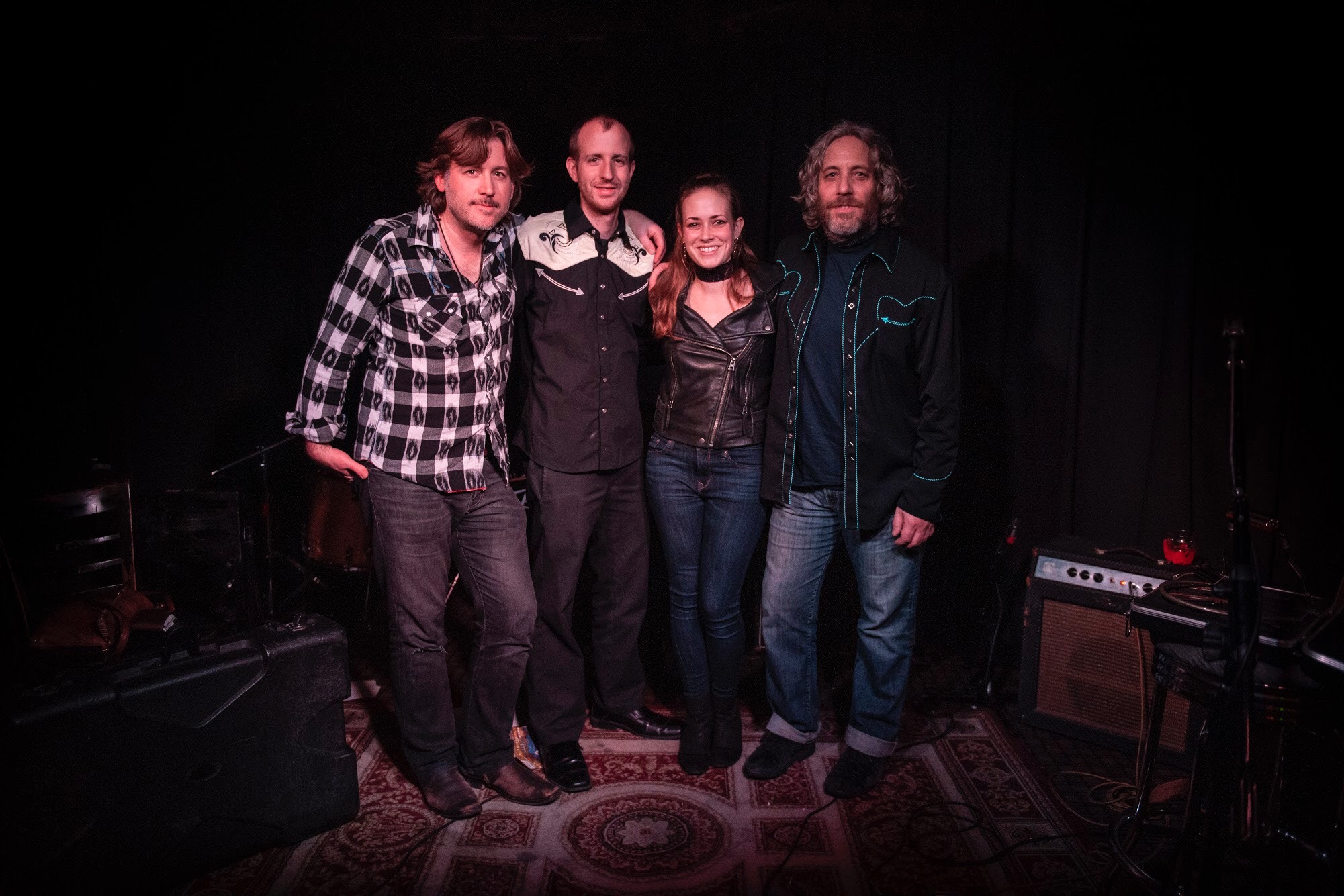 Molly &amp; The Midnight Tokers (L-R: Keith Palmer, Graham Chapman, Molly Hanmer, John Bird)