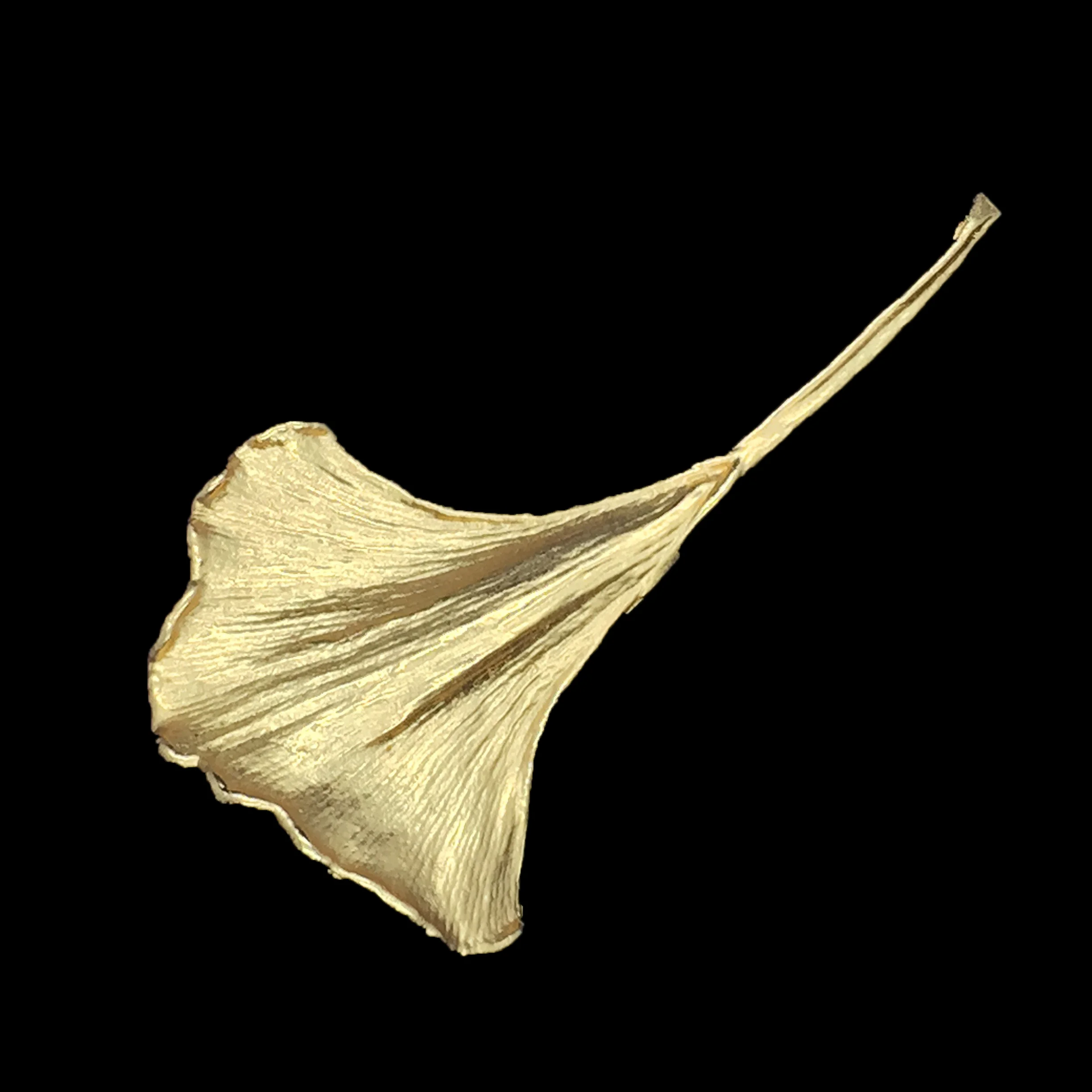 Gold Ginkgo Single Pin Black.jpg