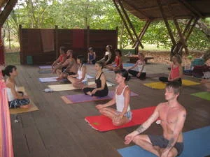 our yoga deck