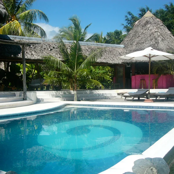 Everyone likes to hang out at the pool between classes and surfing or INSTEAD of surfing and classes!