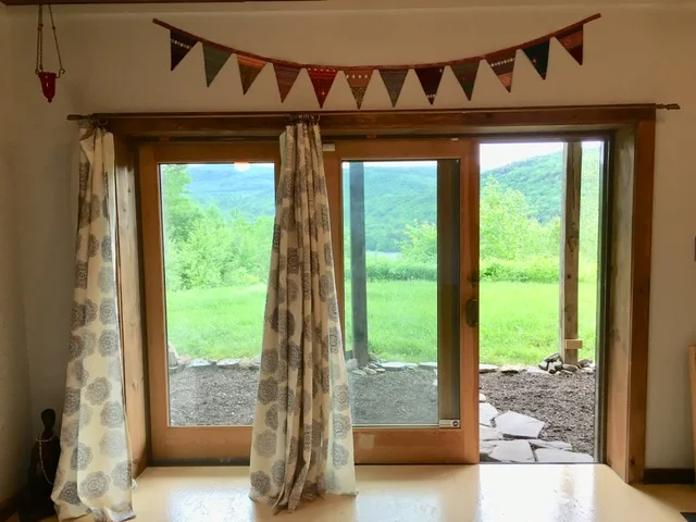 view from yoga room
