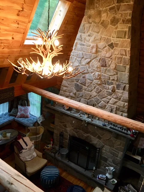 view from sleep loft