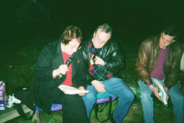 Tree and Guy Riesener at an MPS Bonfire