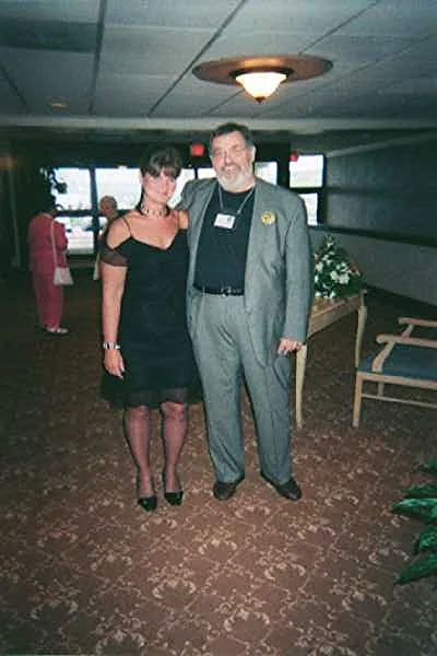 Dan Maguire and Eileen D'Angelo, both presenters, at the National Federation of State Poetry Societies Conference in Harrisburg.