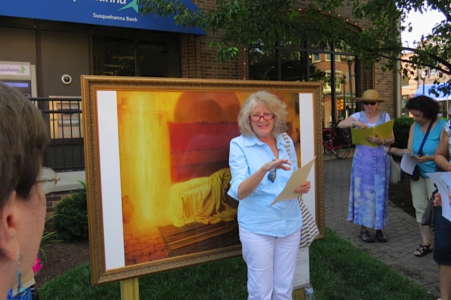 Bernadette McBride inspired by Tanner's "Annunciation" at Inside Out Exhibit