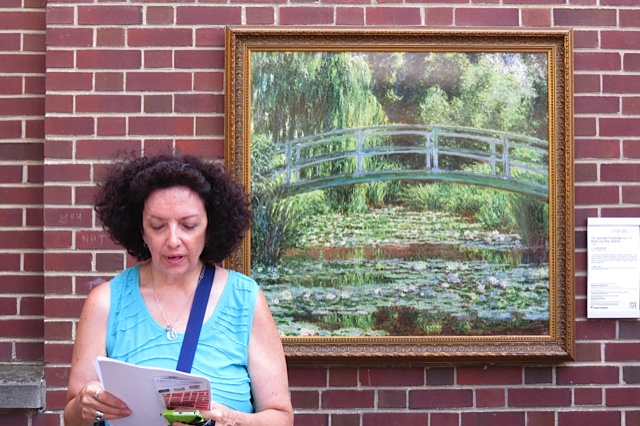 Missy Grotz at the MPS/Philly Museum of Art & Media Borough's Inside Out Ekphrastic Poetry Event