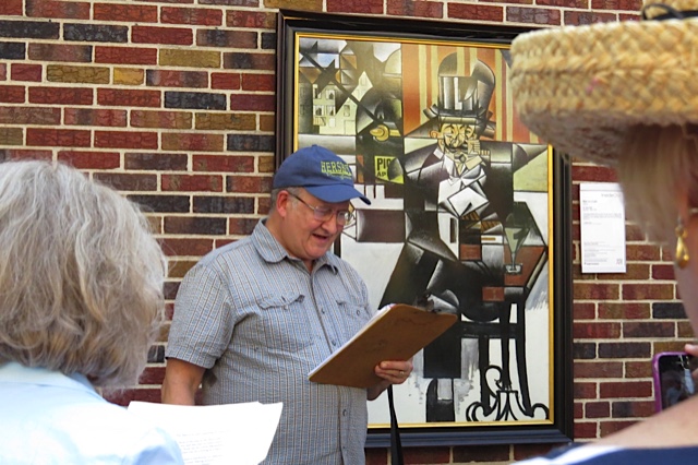 Peter Krok inspired by "Man in a Cafe" by Juan Gris