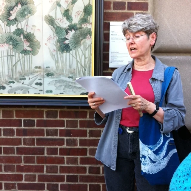 Nathalie Anderson at MPS/Inside Out Ekphrastic Poetry Event