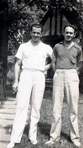 Sam Hoffman and friend (picture taken circa 1945).