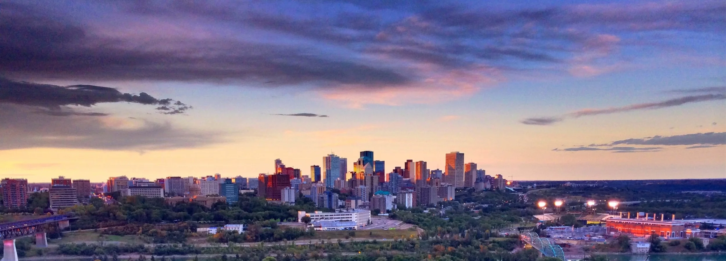 Edmonton, Canada - Skyline Sunset