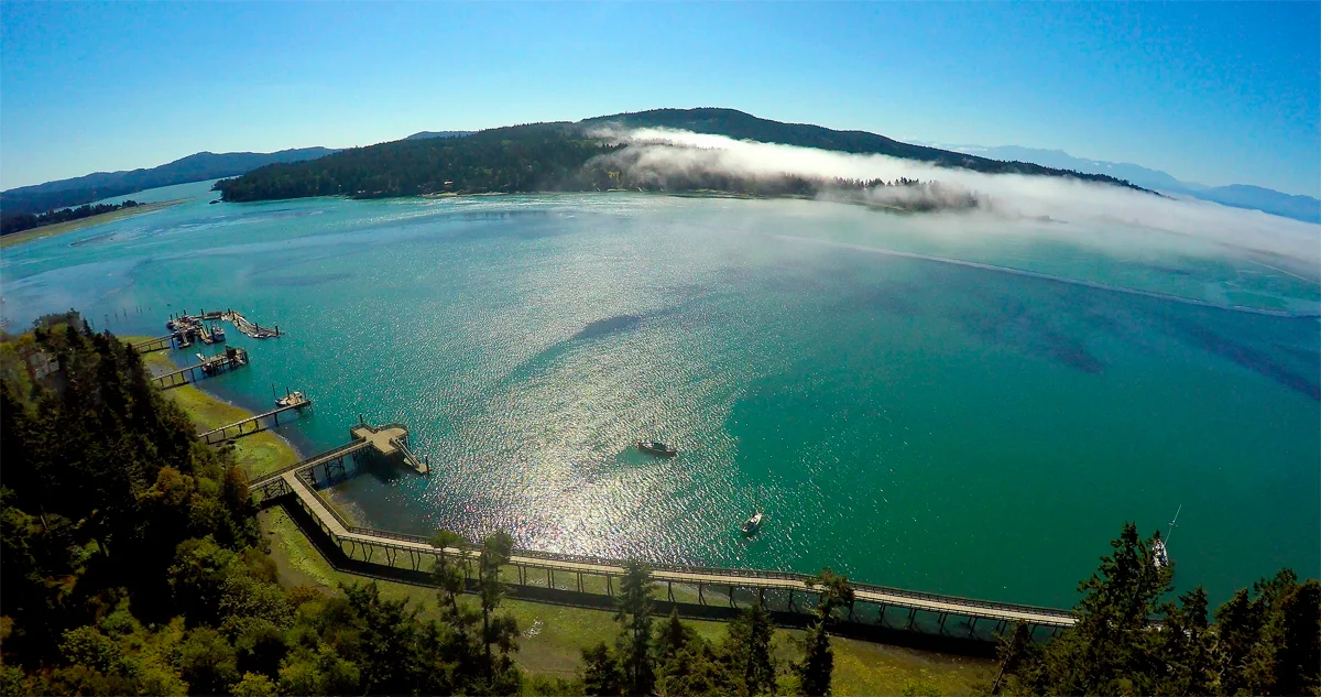 Aerial Photography - Sooke Harbour, British Columbia