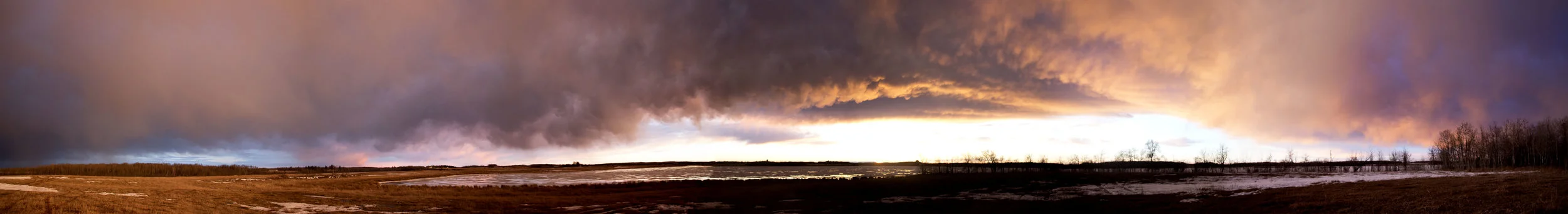 Alberta Farm Sunset