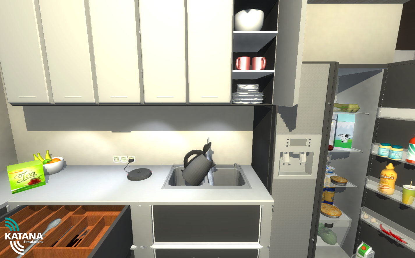 Preparing a virtual meal to train activities of daily life.