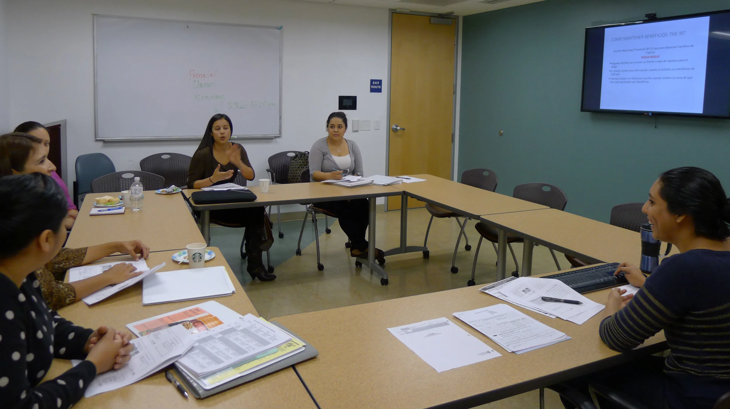 Marcia Garcia (Right) Conducts first CalfFresh 101 Training in Spanish
