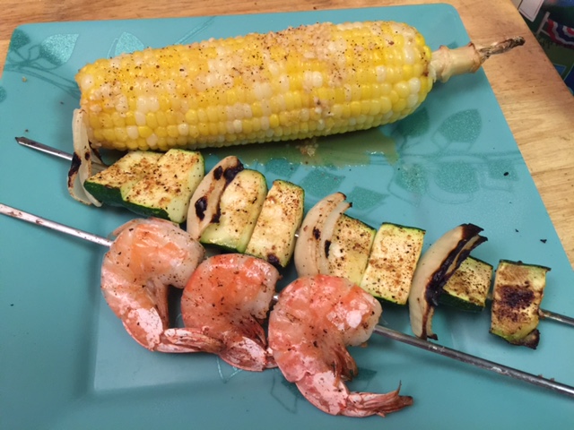 Shrimp Kabobs for dinner