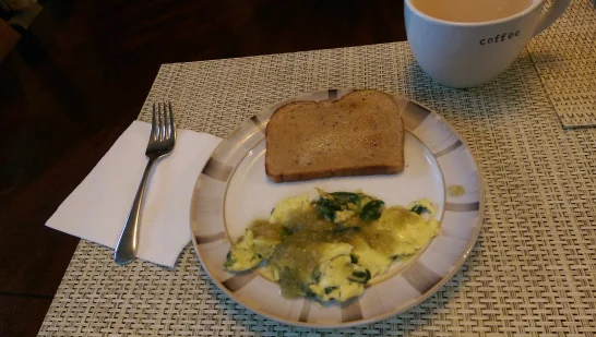 Eggs for breakfast.
