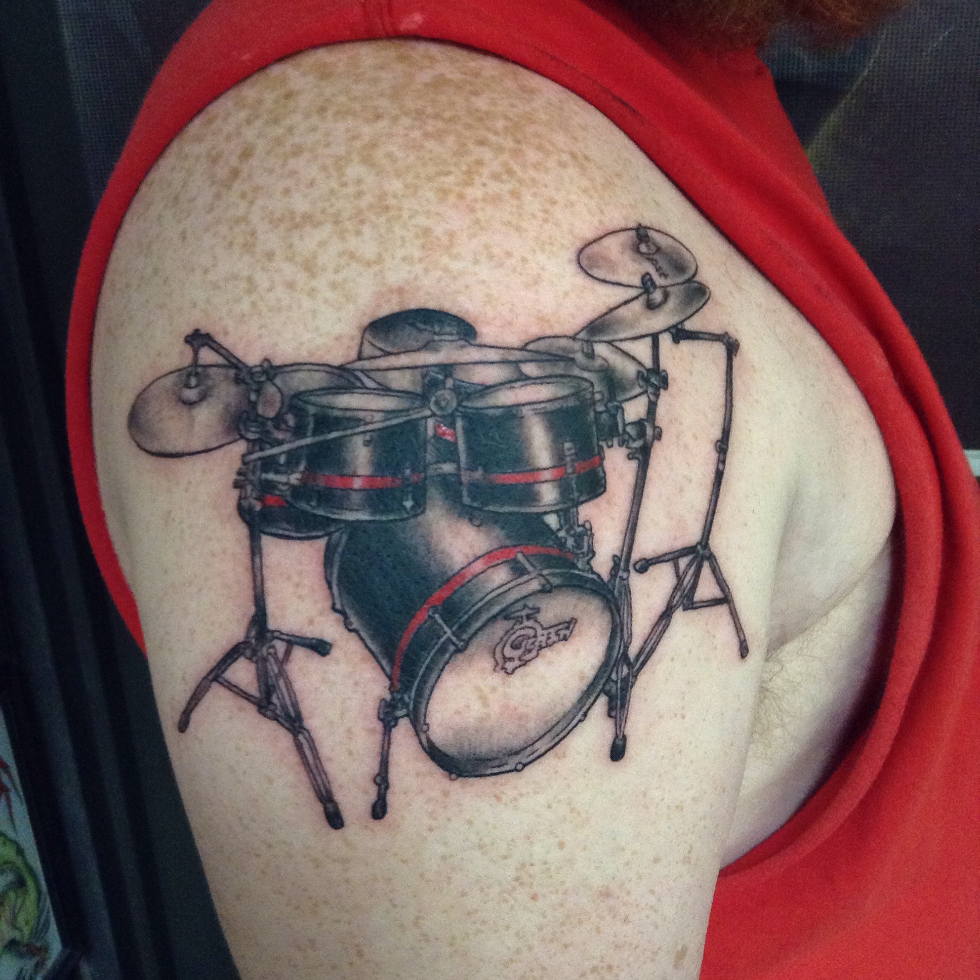Tattoo of the Week Custom Drum Set  Independent Tattoo  Delawhere